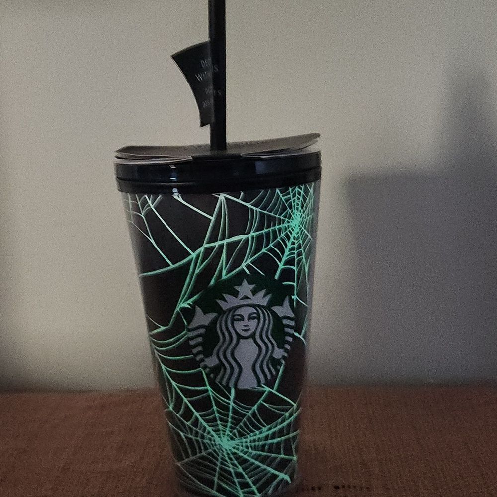 Starbucks 2021 Halloween Glow In The Dark DIY Stickers Tumbler 16oz.